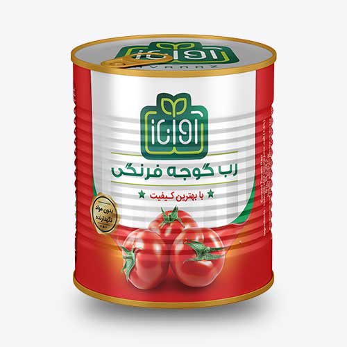 خرید عمده رب گوجه ۸۰۰ گرمی آواناز