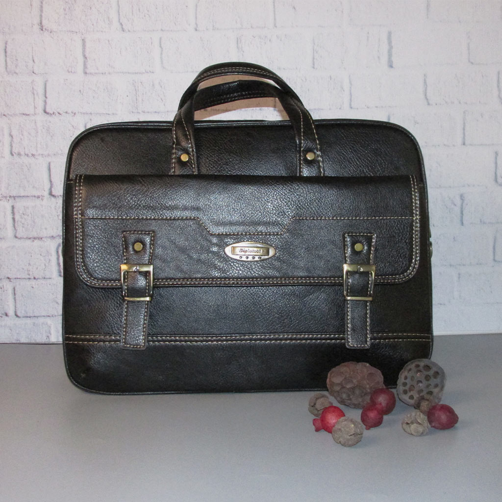 Men's office bag, two zippers, two locks, new design