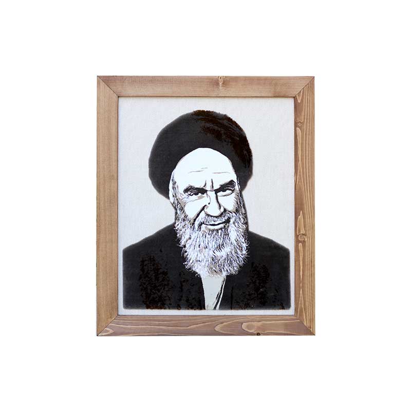 تابلو فرش طرح امام خمینی
