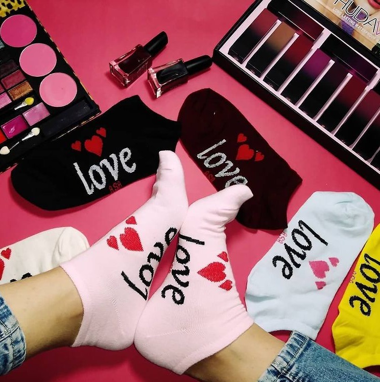 High quality socks design love