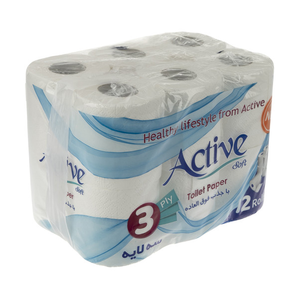 Active toilet paper model 001, 12-piece package