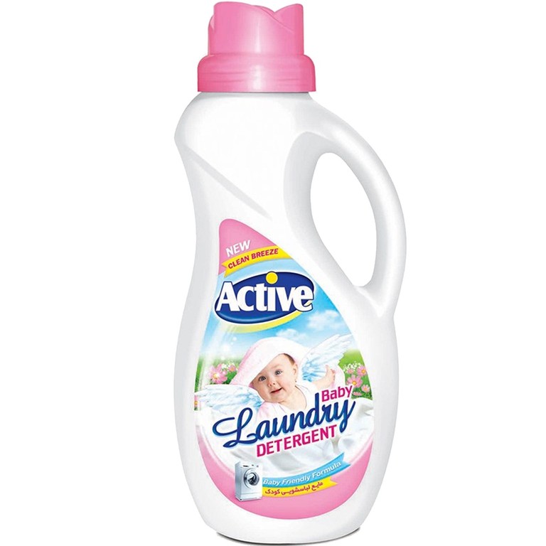 Active pink laundry detergent for children, volume 1500 ml