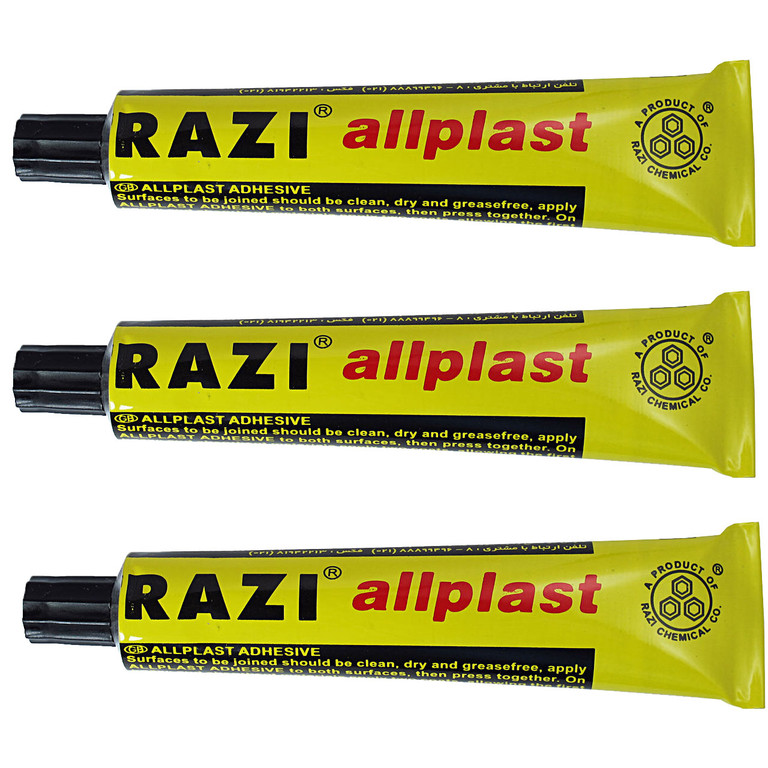 Razi liquid adhesive, Allplast model, 3-piece set