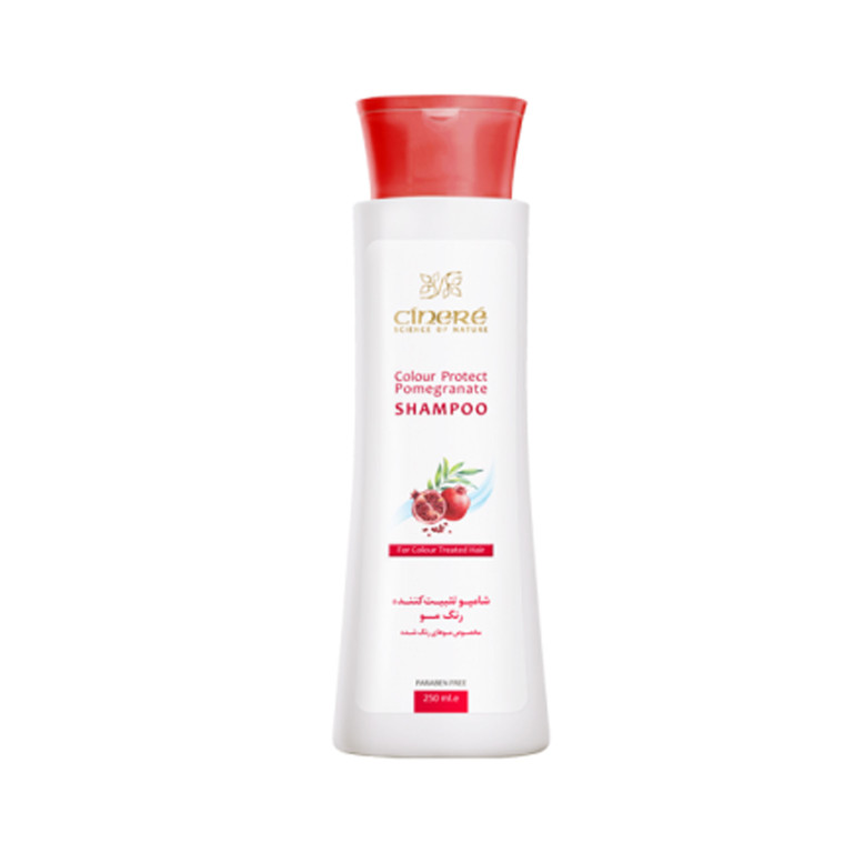Cinere pomegranate hair color stabilizing shampoo, volume 250 ml