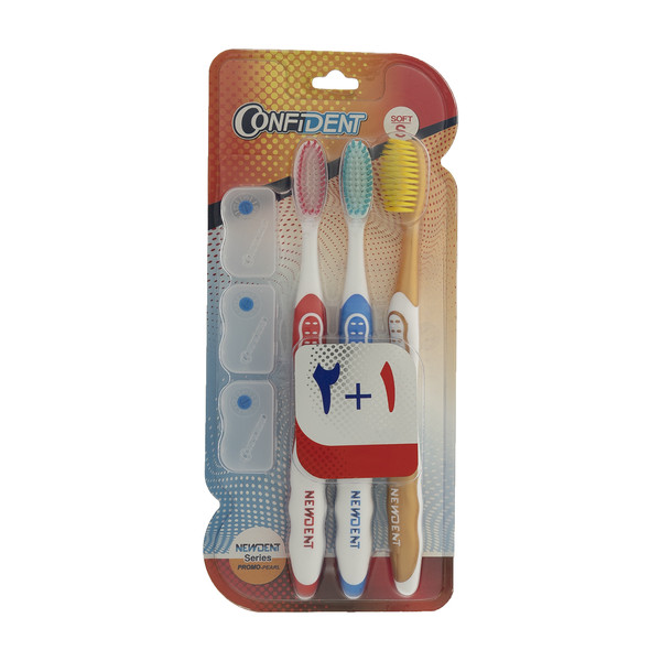Confident toothbrush Newdent series Promo Pearl model three-digit package