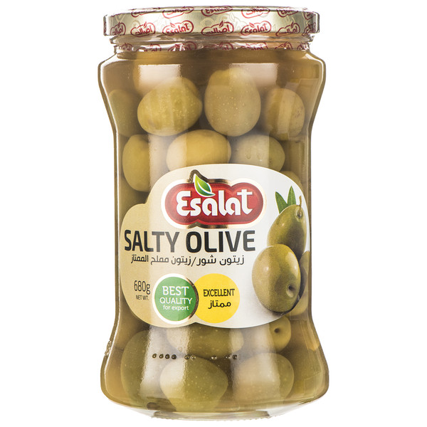 Salted olives of the original model, amount of 680 grams