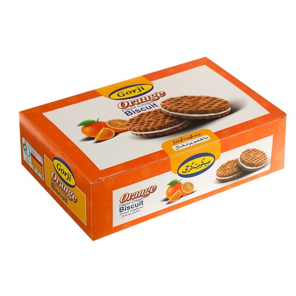 Cream biscuits with Georgian orange flavor amounting to 380 g