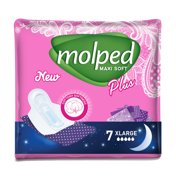Mulpad sanitary napkin model Maxi Soft, 7-digit package