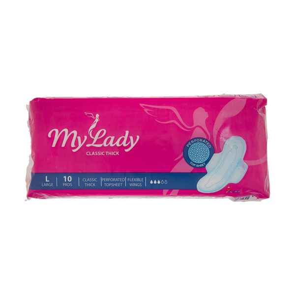 My Lady sanitary napkin, Classic model, large size, 10 pieces
