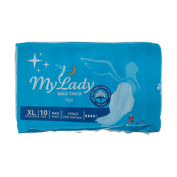 My Lady Maxi winged sanitary napkin, model, very large size, package of 10 pieces