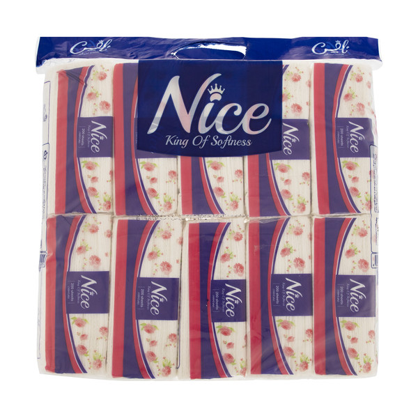 100 sheets of Nice Flower paper napkin, package of 10 pieces