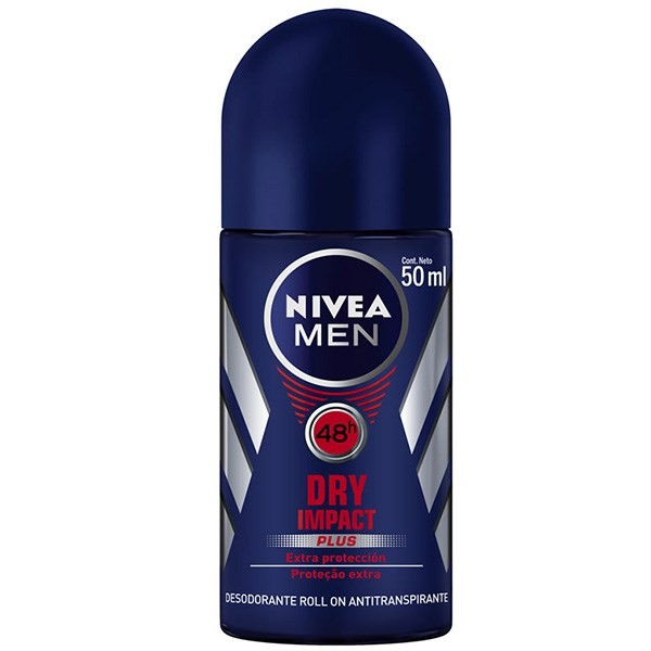 Niua Dry Impact Antiperspirant Roll for Men, Volume 50 ml