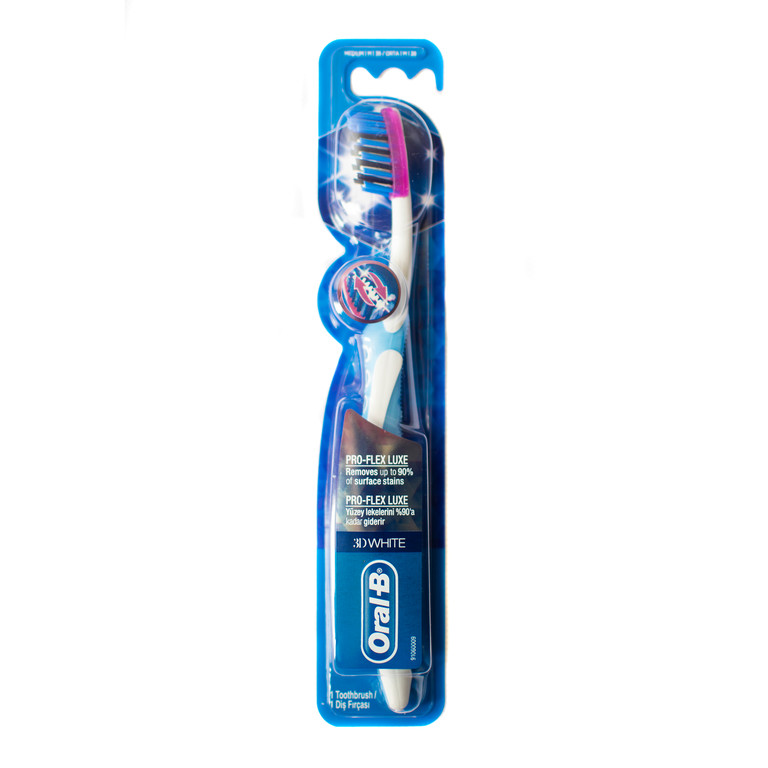 Oral-toothbrush Pro-Flex Series 3D Whie Luxe model with medium brush