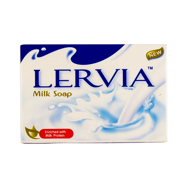 Lervia whitening and lightening soap, milk model, weight 90 g
