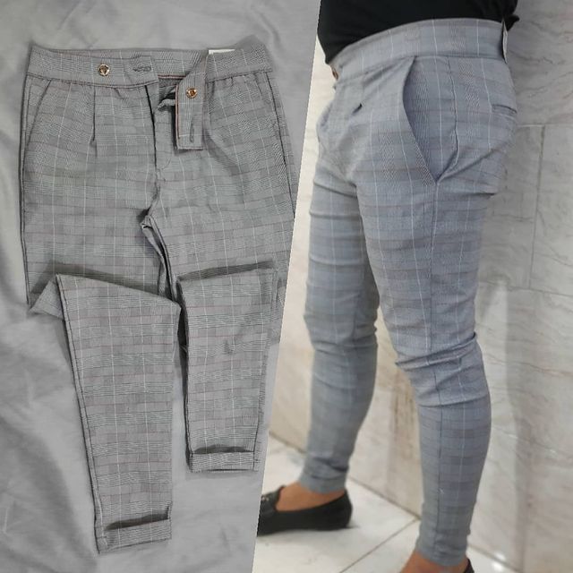 Men's linen trousers with sassoon envelopes