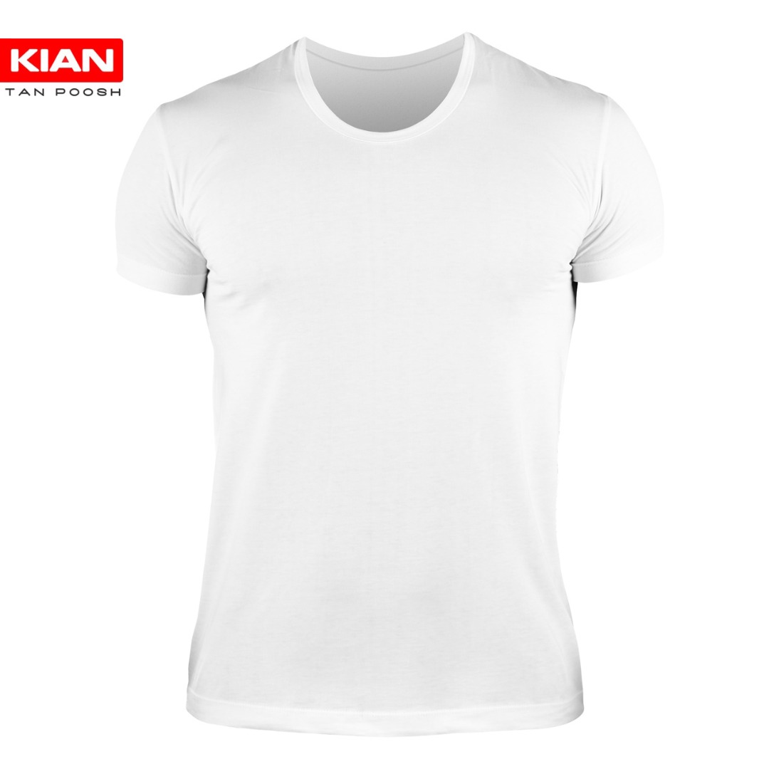 Kian men's half-sleeved underwear, white tunic