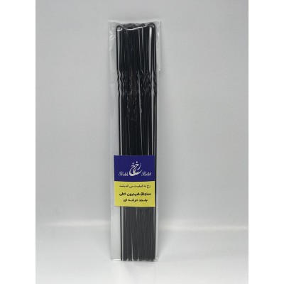 Black professional long linear chinion pin