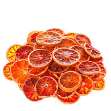 Dried oranges in red