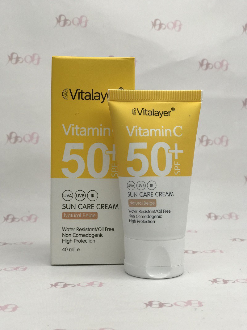 Natural Beige SPF50 Color Sunscreen Containing Vitamin C 30ml - Vitalayer