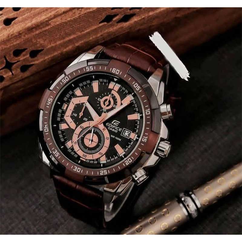 Men's watch CASIO Edifice Leather strap