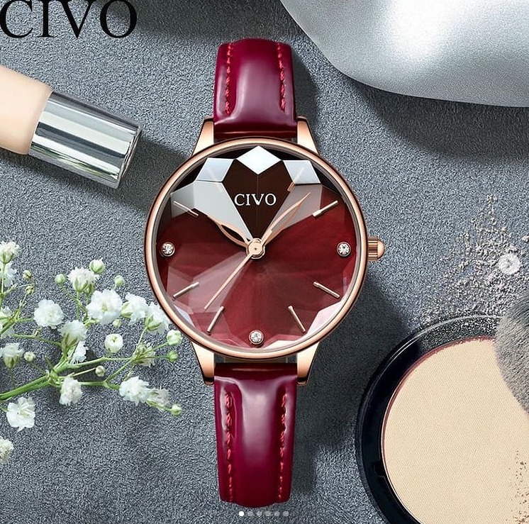 Women's watch Civo leather strap model 8065