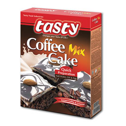 پودر کیک قهوه با خامه 500 گرمی تیستی