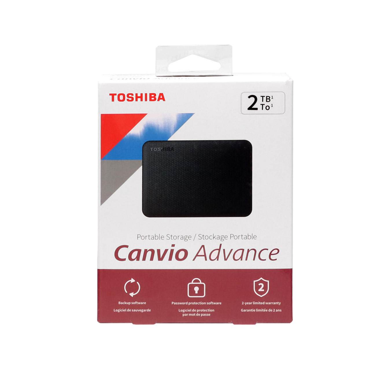 هارد اکسترنال Toshiba - HDD CANVIO Advance USB 3.0-2TB (new box)-مشکی