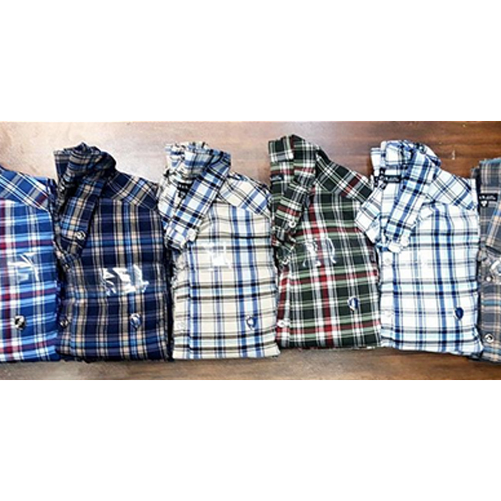 Men's cotton shirt checkered soft cotton fabric