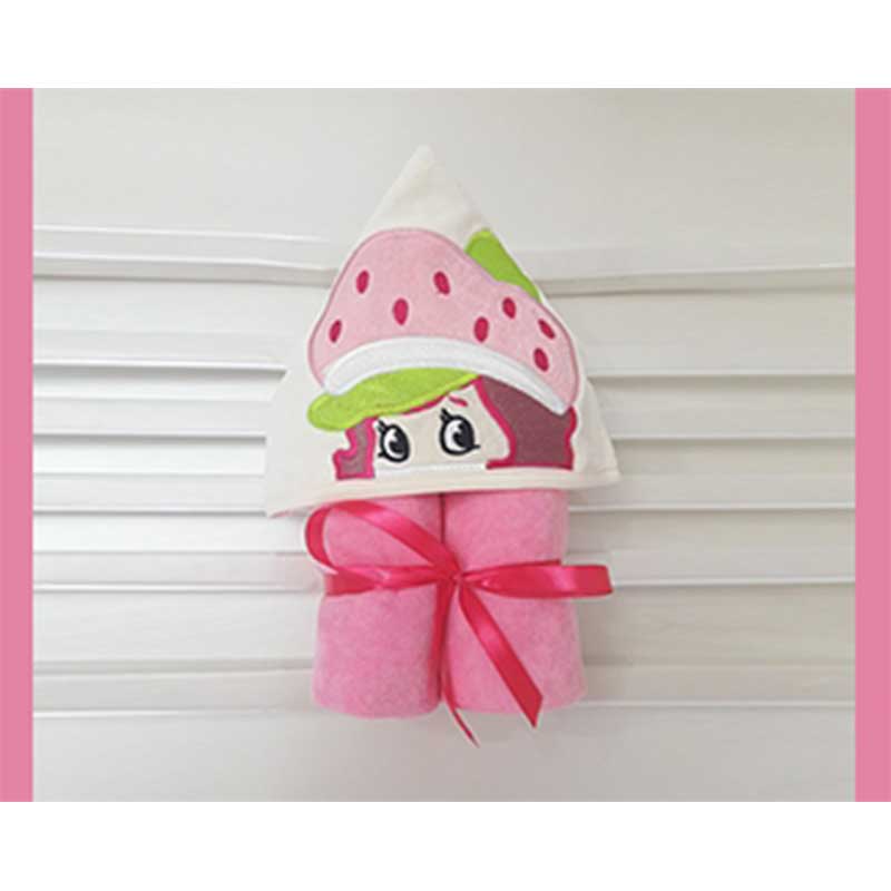 Strawberry doll doll towel design
