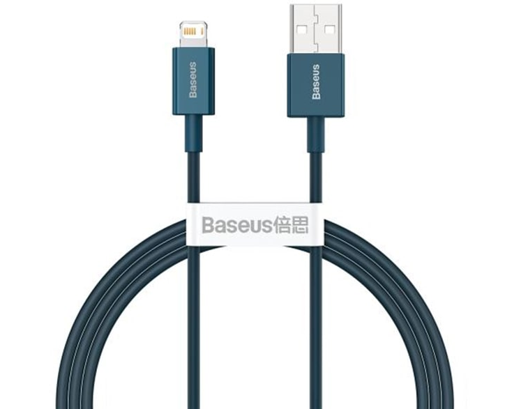 کابل شارژ سریع و انتقال داده یک متری لایتنینگ بیسوس Baseus superior series fast charging 1m cable 2.4A
