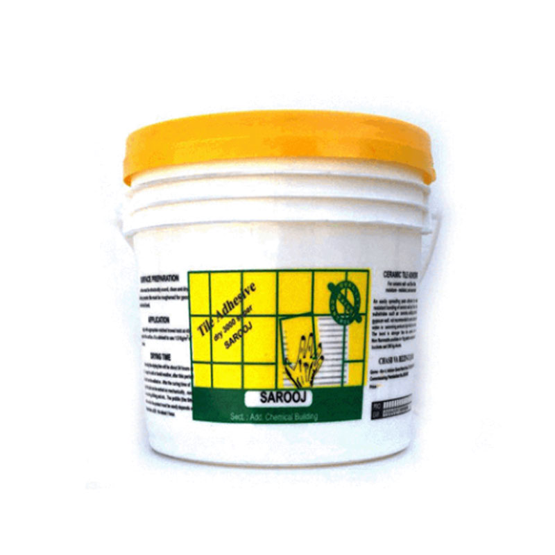   Sarooj Tile Paste Adhesive (5 kg)<br/>Type : D2 - Gold<br/>Manufacturer : Qom Adhesive and Resin Chemical Industries