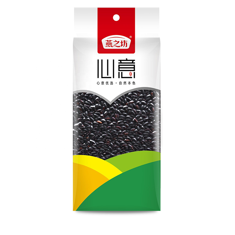برنج سیاه Yanzhifang در بسته های 470 گرمی برای مصارف سوپر مارکتی 