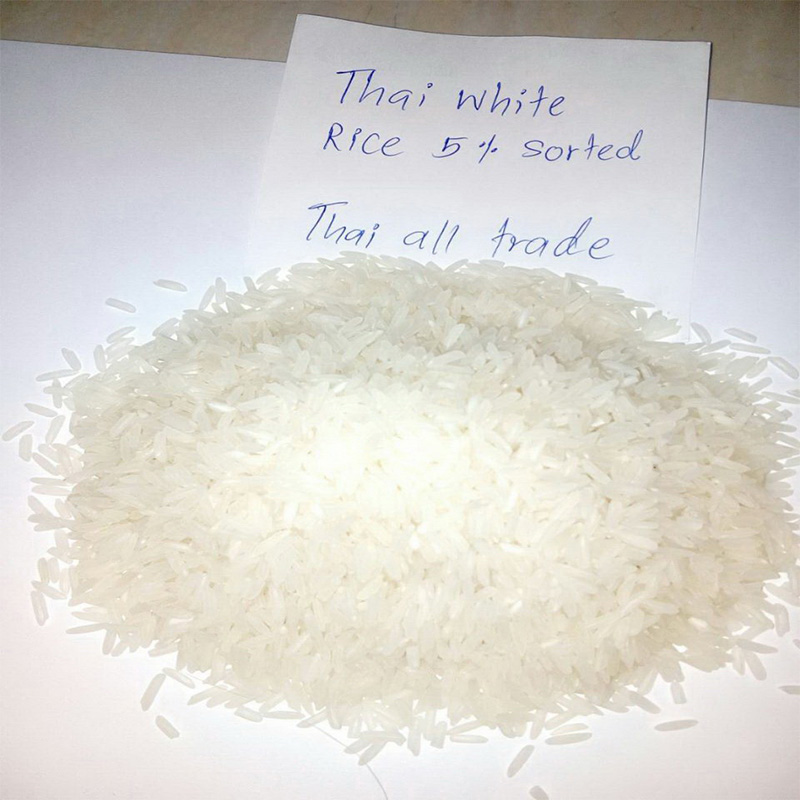 برنج دانه بلند سفید تایلندی با 5، 10، 25 درصد خرد 