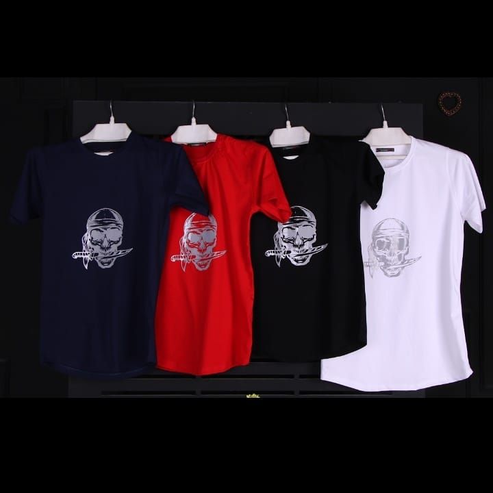 Super cotton single T-shirt in 3 sizes and four colors