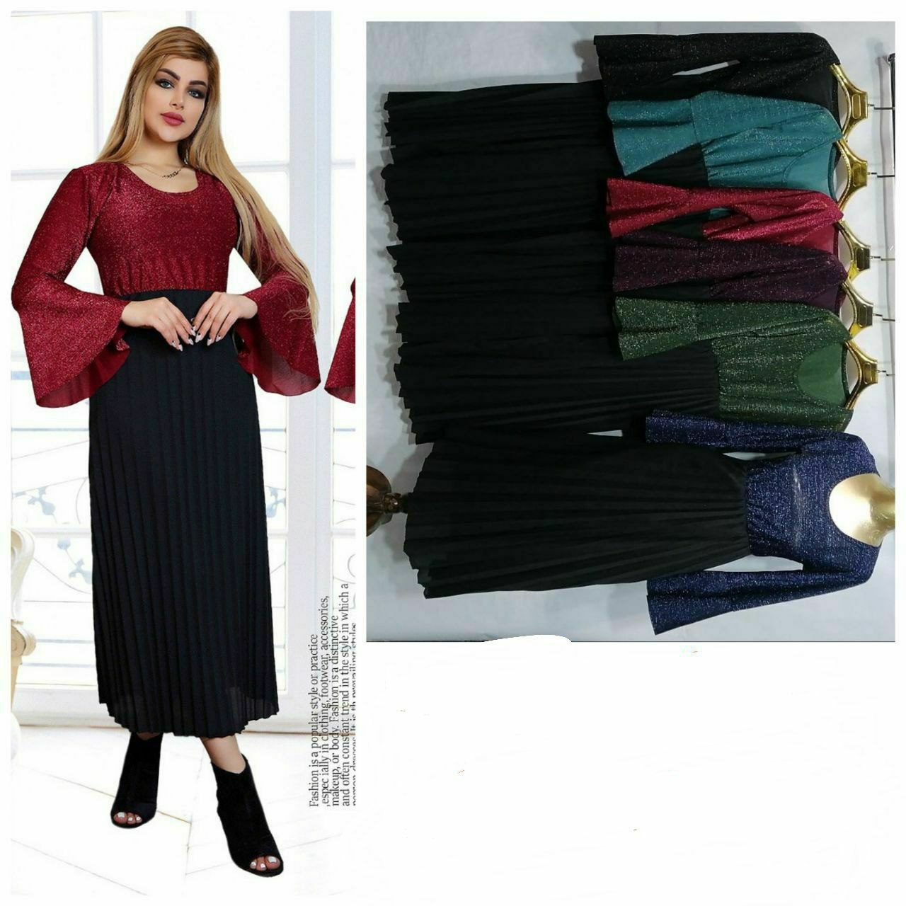 One-size formal blouse and skirt with color