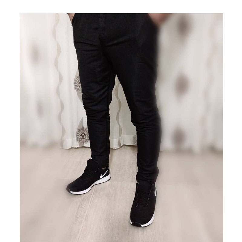 Black pants - simple sport - pocket
