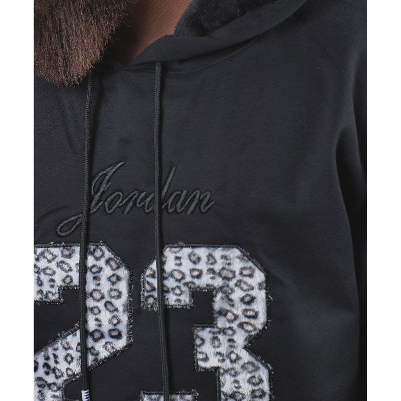 inside furry hoodie with dors fabric in 2 colors and 3 sizes