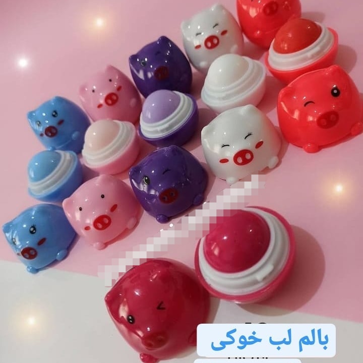 Pig lip balm in 6 colors