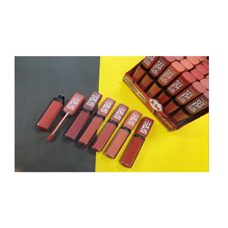 Matte case lipstick with sausage color