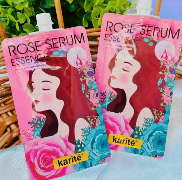 KARITE serum and primer in the form of sandy with rose extract