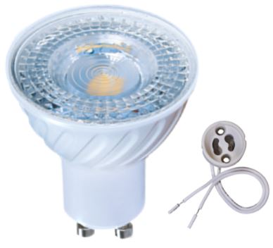 لامپ ال‌ای‌دی هالوژنی 6 وات SMD طرح COB سرپیچ GU10 - سوکت GU10