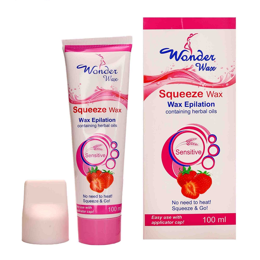 Wandwax Tube Waxing with Strawberry Extract Volume 100 ml - WONDER WAX