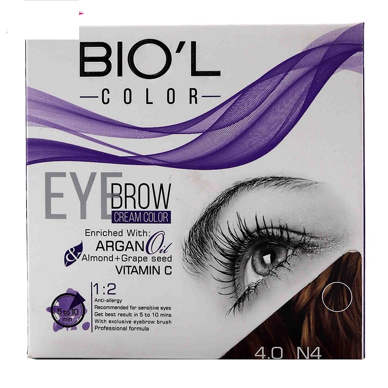 Medium brown eyebrow color kit Biol Code 4.0 Volume 15 ml - BIOL