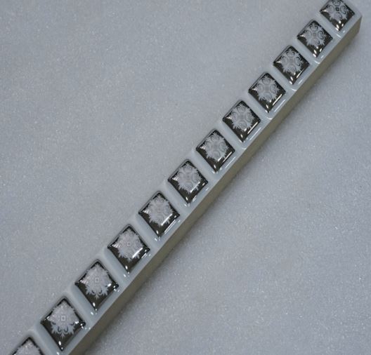 Seven Ceram Band Tile Design DSC04971 Silver 4*60<br/>