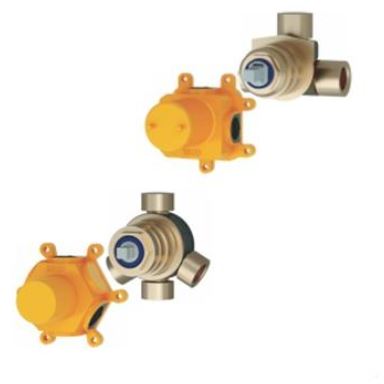 Built-in luxury shower valve type 3 and 5 with in-box diverter
