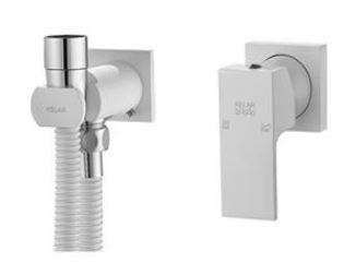 Kelar built-in toilet faucet, white luxury model