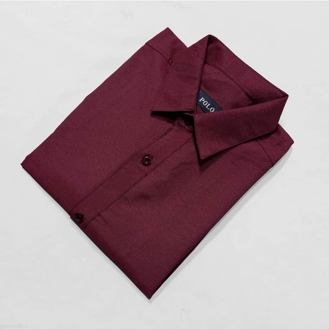 Men's long-sleeved cotton shirt