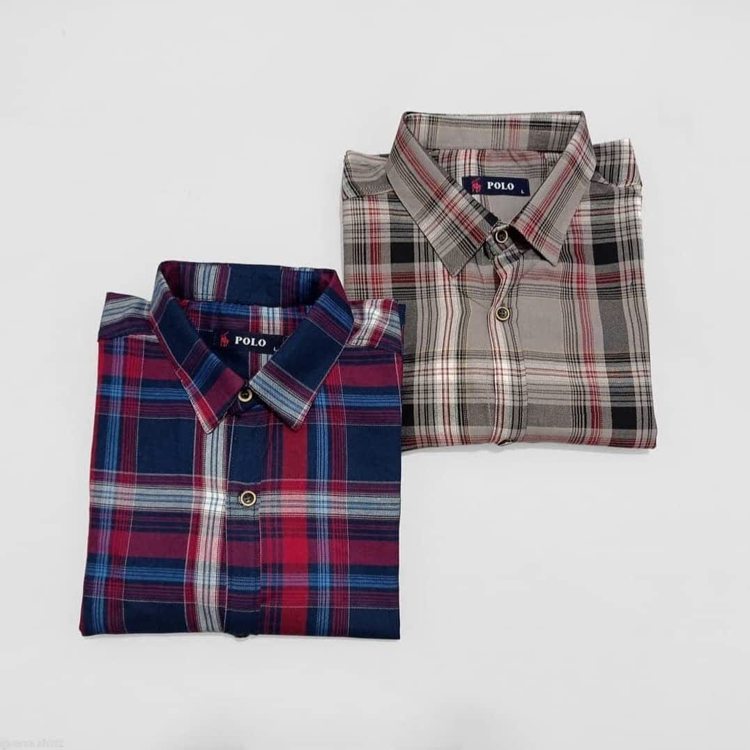 Men's cotton short-sleeved shirt