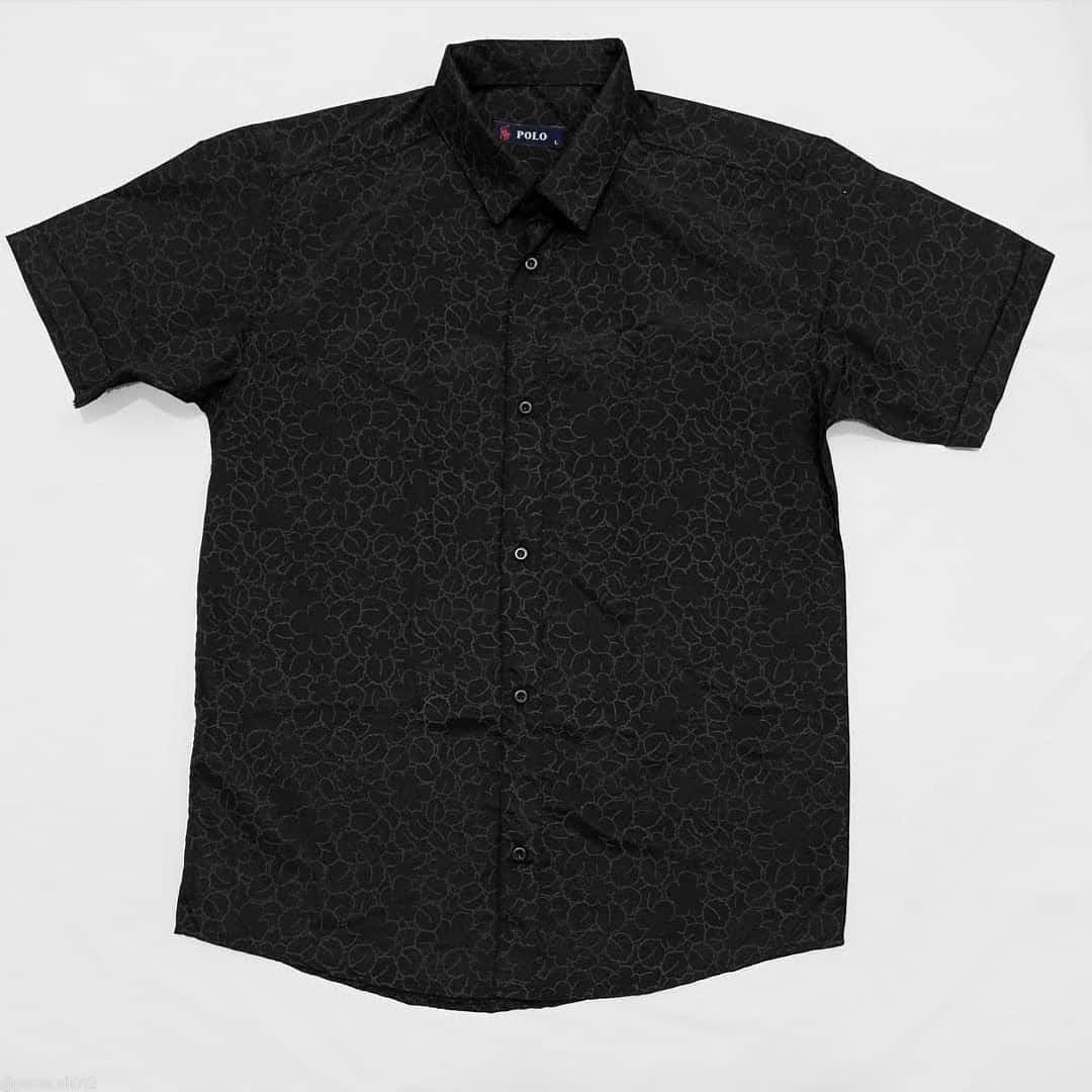 Men's short-sleeved shirt Hawaiian design