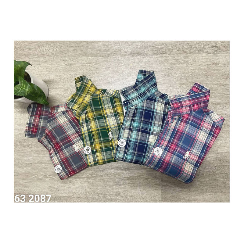shirt made of cotton yarn in 4 color and 4 sizes